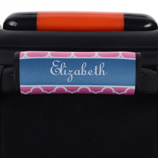 Pinkes Kleeblatt Personalisiertes Kofferschild