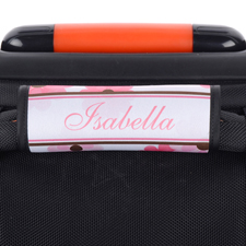 Pink Floral Personalisierter Kofferanhänger