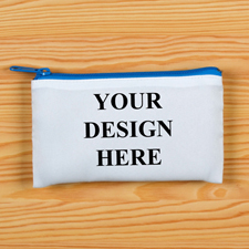Reißverschluss Blau Kosmetiktasche Personalisieren 8,9 x 15,2 cm Beide Seiten gleich