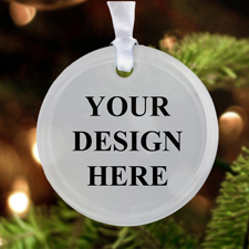 Glas Glasschmuck Weihnachten Rund Baumschmuck Personaliserten 76 mm