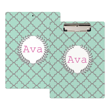 Kleeblatt Aqua Personalisierte Klemmbrett