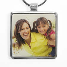 Personalisierter Foto Metall Schlüsselbund 50x50mm