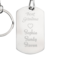 Oma Omi Dogtag Schlüsselbund Personalisieren 28x48mm