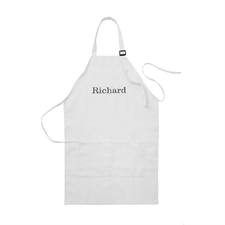 51 x 76 cm Personalisierte Bestickte Kochschürze Weiß