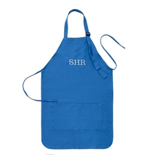 61 x 71 cm Schürze Stickerei Personalisieren Blau