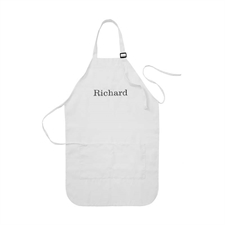 51 x 61 cm Schürze Stickerei Personalisieren Weiß