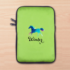 Grüne iPad Mini Tasche Hochformat Einseitig Personalisieren 21,0 x 14,6 cm