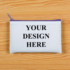 Violetter Zip Personalisierte Kosmetiktasche 24,1 x 33,0 cm Beide Seiten gleich