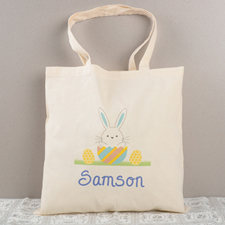 Boy Osterhase Budget Tasche Baumwolle Personalisieren