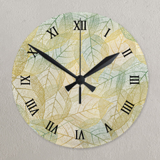 Römische Ziffern Schwarze Zeiger Runde Wanduhr Personalisieren