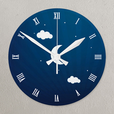 Zeitlose Erinnerungen Weiße Zeiger Runde Wanduhr Personalisieren