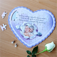 Personalisierte Herzpuzzles 'Heirate mich'
