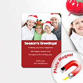 Weihnachtliche Grüße Fotomagnet, Rot
