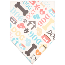 Voll bedrucktes Dreieckstuch Hund Bandana, Größe L 55,9 x 55,9 x 78,7 cm