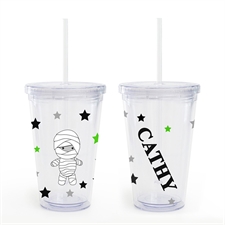 Doppelwand Acrylbecher Halloween Mumie Personalisieren