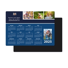 Collage Blau Fotomagnetkalender 8,9 cm x 12,7 cm Personalisieren