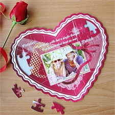 Personalisiertes Herzpuzzle Wahre Liebe