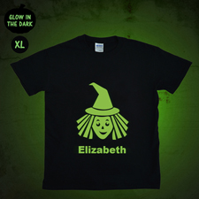 Leuchtendes T-Shirt Zauberlehrling Glow Personalisieren Baumwolle Größe XL