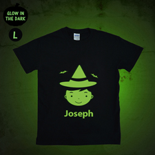 Pinocchio Leuchtendes T-Shirt Glow Personalisieren Baumwolle Größe L Large