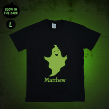 Geisterstunde Leuchtendes T-Shirt Glow Personalisieren Baumwolle Größe L Large