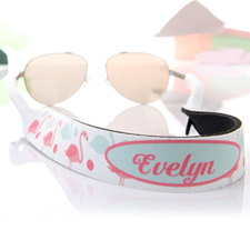 Aqua und Pink Flamingo Strand Sonnenbrillenband Blumenmuster Personalisieren