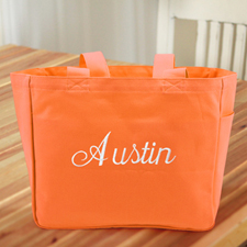 Personalisierte Baumwolltasche Orange