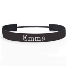 Schwarzes Stirnband für Athleten Personalisieren 25 mm