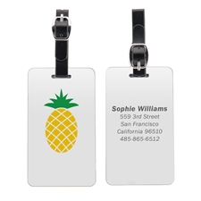 Ananas Kofferanhänger Aluminium Selbst Gestalten mit Foto