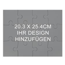Puzzle als Einladung Holz Querformat 254 x 203 mm 12 oder 100 Teile