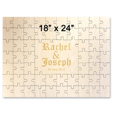 Gewerbe Holzpuzzle mit Gravur Querformat 457 x 610 mm 59 Teile