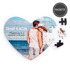 Magnet Herz Foto Puzzle Magnetherzfotopuzzle Gestalten ohne Rahmen 36 Teile
