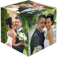 Sechs Seiten Fotowürfel mit Ihren Fotos oder Motiven selbst gestalten