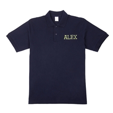 Poloshirt Bestickte Berufskleidung Personalisieren Polohemd Groß Größe L Navy Dunkelblau