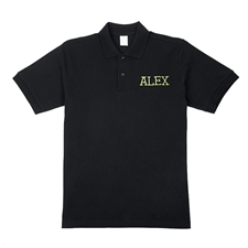 Poloshirt Bestickte Berufskleidung Personalisieren Polohemd XXL Schwarz