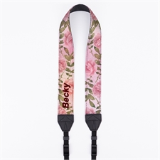 38 mm Kameratragegurt Wasserfarben Floral Personalisieren