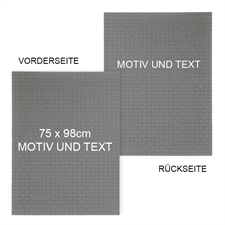 Doppelseitige Puzzle,2-seitig Hintergrundfarbe & Text 74,9 x 97,8 cm, 2000 Teile Fotopuzzle selbst online gestalten