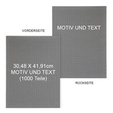 Beidseitig personalisieren  30,5 x 41,9 cm 1000 Teile Minipuzzle - Hochformat 
