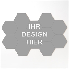 Sechseckiger Puzzlebierdeckel selbst gestalten, 12-teilig