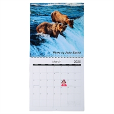 Klassischer Wandkalender Quadratisch 30,5 cm x 30,5 cm