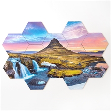 Gestalten Sie Ihren eigenen  sechseckigen Puzzlebierdeckel, 12-teilig