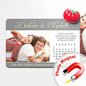 Großer Kalender, Memo-Photo-Magnet, Romantisch, Grau