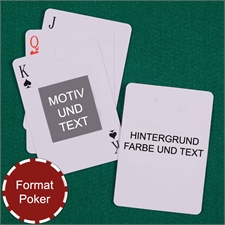 Portraitfoto Beidseitig Personalisierbare Spielkarten
