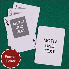 Portraitfoto Oben Beidseitig Personalisierbare Spielkarten