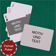Foto Quer und Rückseite Querformat Kartenspiel