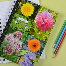 Notizbuch, Sechs Fotos, Schwarz