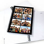 Notizbuch, Acht Fotos, Schwarz