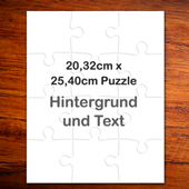 Personalisiertes 25,4 x 20, 3 cm Puzzle