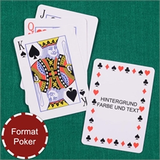 Zeitlose Standard Spielkarten Personalisiert, Hochformat