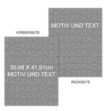 Doppelseitiges Puzzle, 30,48 cm x 41,91 cm, Hochformat