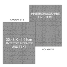 Grosses doppelseitiges Fotopuzzle, 30,48 cm x 41,91 cm, Hochformat